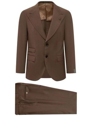 Gabriele Pasini Single Breasted Suits - Brown