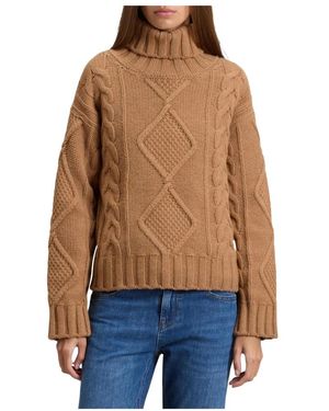 Woolrich 3Gg Aran Rollkragenpullover - Blau