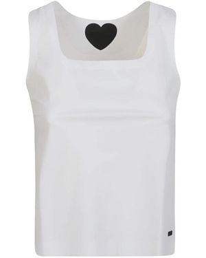 Rrd Sleeveless Tops - White