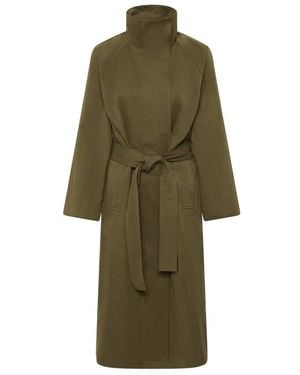 My Essential Wardrobe Belted Coats - Green