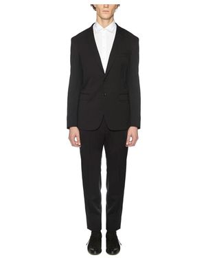 Tonello Single Breasted Suits - Noir