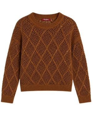Max Mara Round-Neck Knitwear - Marrón
