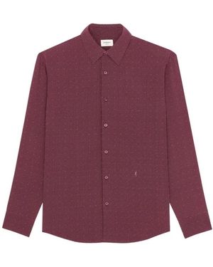 Saint Laurent Casual Shirts - Purple