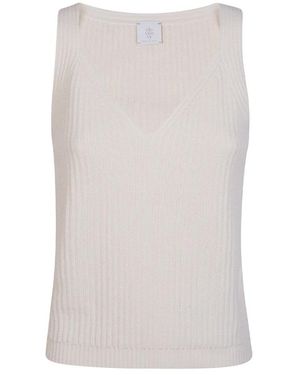 Eleventy Sleeveless Tops - White