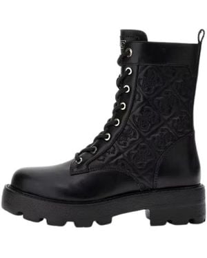 Guess Lace-Up Boots - Noir