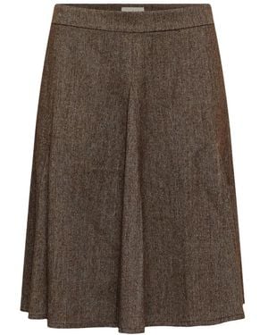 Soaked In Luxury Midi Skirts - Marrón