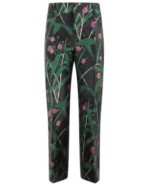 La DoubleJ Straight Trousers - Vert