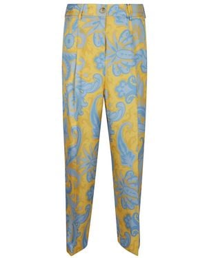 Etro Straight Trousers - Blue