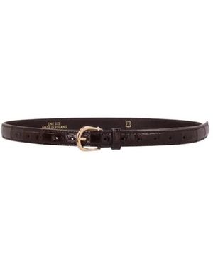 Magda Butrym Accessoires ,Bruin ,Leer Re 26 Riem 04