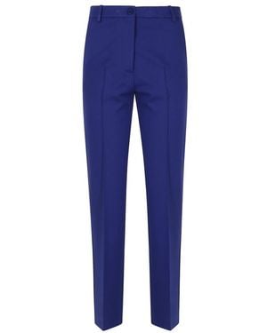 Semicouture Straight Trousers - Azul