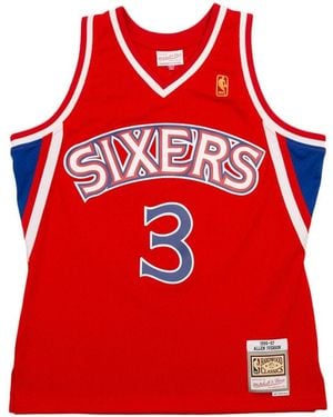 Mitchell & Ness Fitness ,Veelkleurig ,Sportswear - Rood