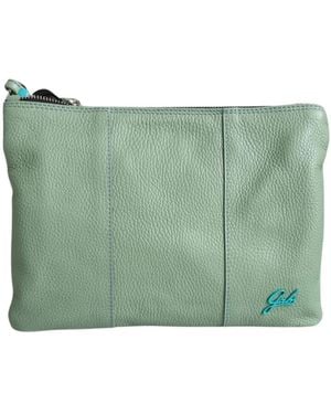 Gabs Schwarze Leder Beyonce M Schultertasche - Grün