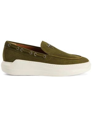 Giuseppe Zanotti Grüne casual loafers slip on
