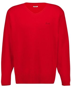 Bode V-Neck Knitwear - Rood