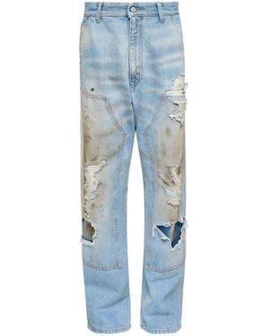 MM6 by Maison Margiela Straight Fit Jeans - Blue