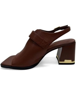 Linda Baumann High Heel Sandals - Brown