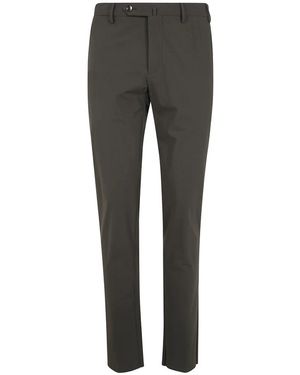 PT01 Broeken ,Groen ,Katoen Slim Fit Broeken - Grijs