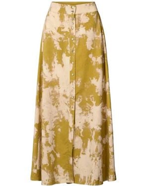 Rabens Saloner Midi Skirts - Geel