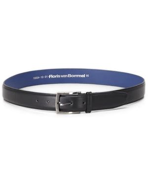van Bommel Stylischer Ledergürtel - Blau
