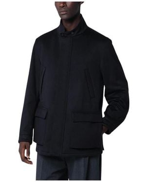 Lardini Single-Breasted Coats - Blue