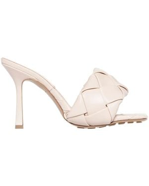 Bottega Veneta Heeled Mules - Blanco