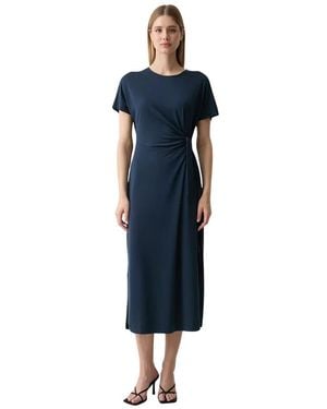 Mos Mosh Juliette Midi Jurk - Blauw