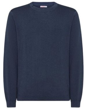 Sun 68 Round-Neck Knitwear - Blue