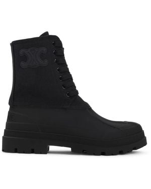 Jacquemus Zwarte Canvas Triomphe Laars