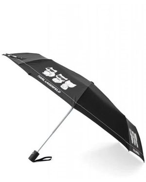 KARL LAGERFELD Ikon Paraplu - Zwart