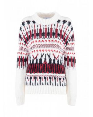Nenette Round-Neck Knitwear - White