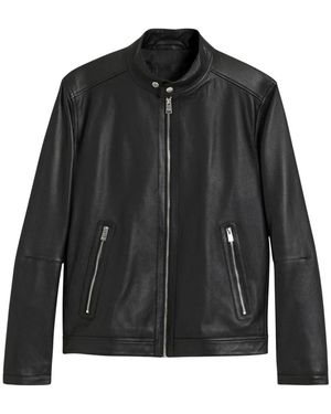 BOSS H-Mansell5 Lederjacke - Schwarz