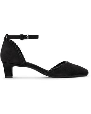 Castañer Schoenen ,Zwart ,Leer Adela Schoenen Met Hak