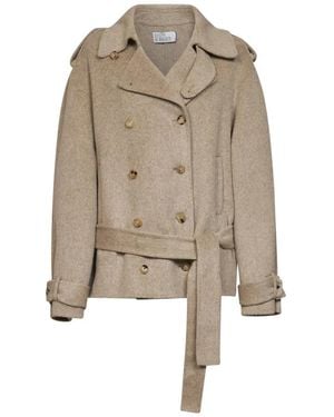 GIUSEPPE DI MORABITO Double-Breasted Coats - Neutro