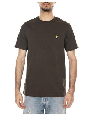 Lyle & Scott Tops ,Groen ,Katoen T-Shirts - Zwart