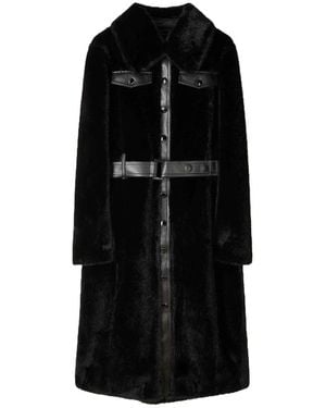 Patrizia Pepe Faux Fur & Shearling Jackets - Negro