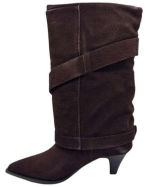 Jeannot Heeled Boots - Marrón
