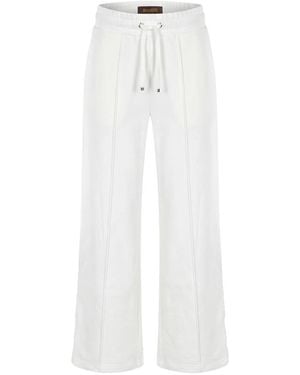 Moorer Wide Trousers - White