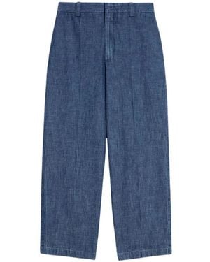 Jil Sander Wide Trousers - Blue