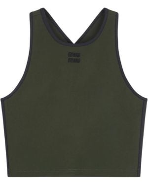 Miu Miu Sleeveless Tops - Green