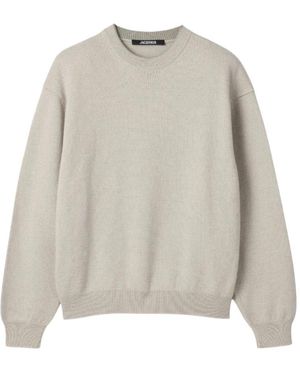 Jacquemus Round-Neck Knitwear - Grey