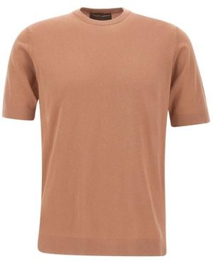FILIPPO DE LAURENTIIS Round-Neck Knitwear - Marrón