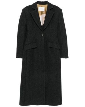 Tela Single-Breasted Coats - Negro