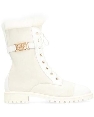 Alberta Ferretti Suede Enkelboots - Wit