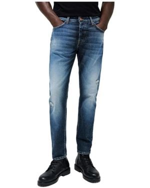 Salsa Jeans Vintage slim fit jeans mit knopfleiste - Blau