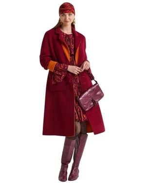 Maliparmi Single-Breasted Coats - Red