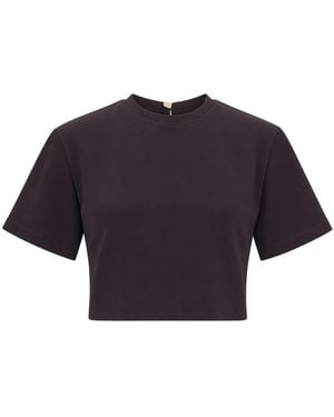 Sessun Tops ,Zwart ,Polyester T-Shirts - Blauw