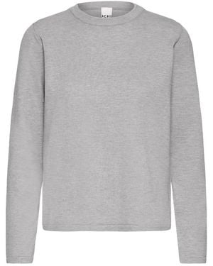 Ichi Round-Neck Knitwear - Gris