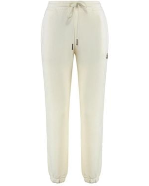 Moncler Broeken ,Wit ,Katoen Track Pants Van Katoen - Naturel