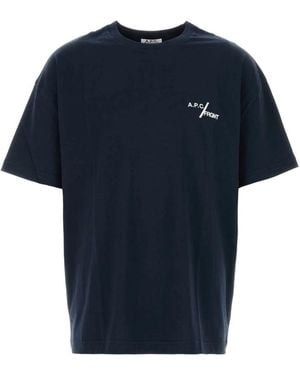 A.P.C. T-Shirts - Blue