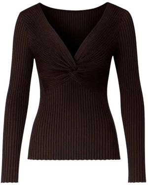 Andiata V-Neck Strickware - Schwarz